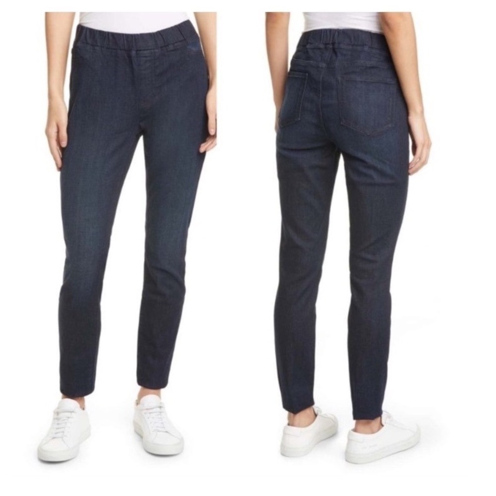 NEW Eileen Fisher Organic Cotton Stretch Denim Jeggings Utility Blue XL
